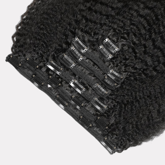 Kinky Straight Clip-In Hair Extensions