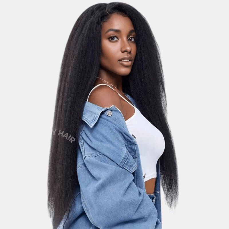 Kinky Straight Clip-In Hair Extensions