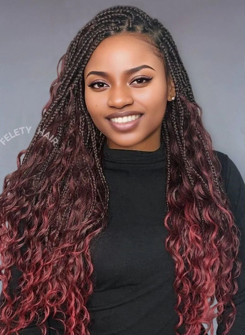 Boho Deep Wave Bulk Braiding Hair