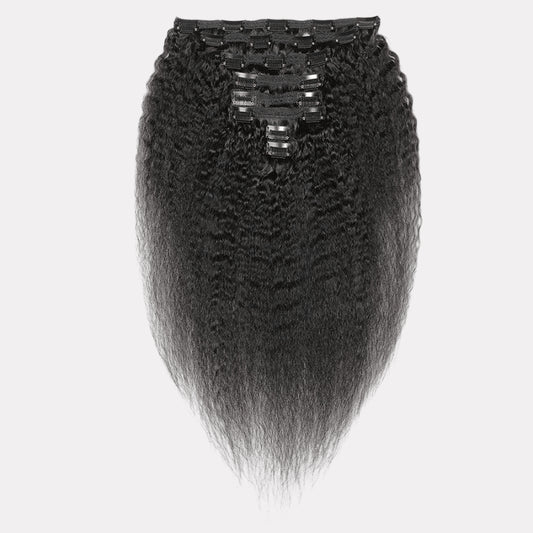 Kinky Straight Clip-In Hair Extensions