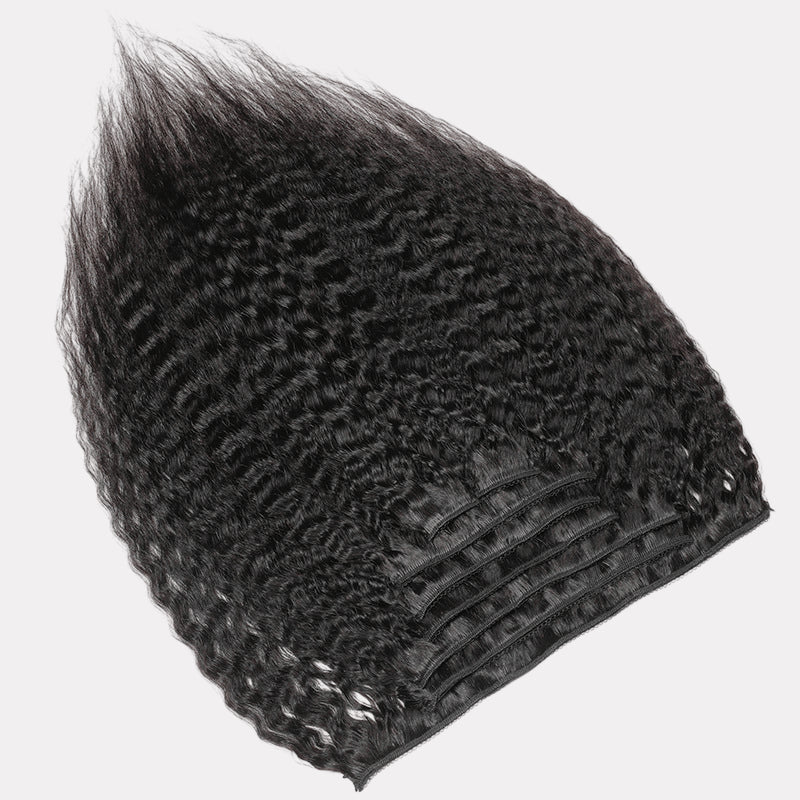 Kinky Straight Clip-In Hair Extensions