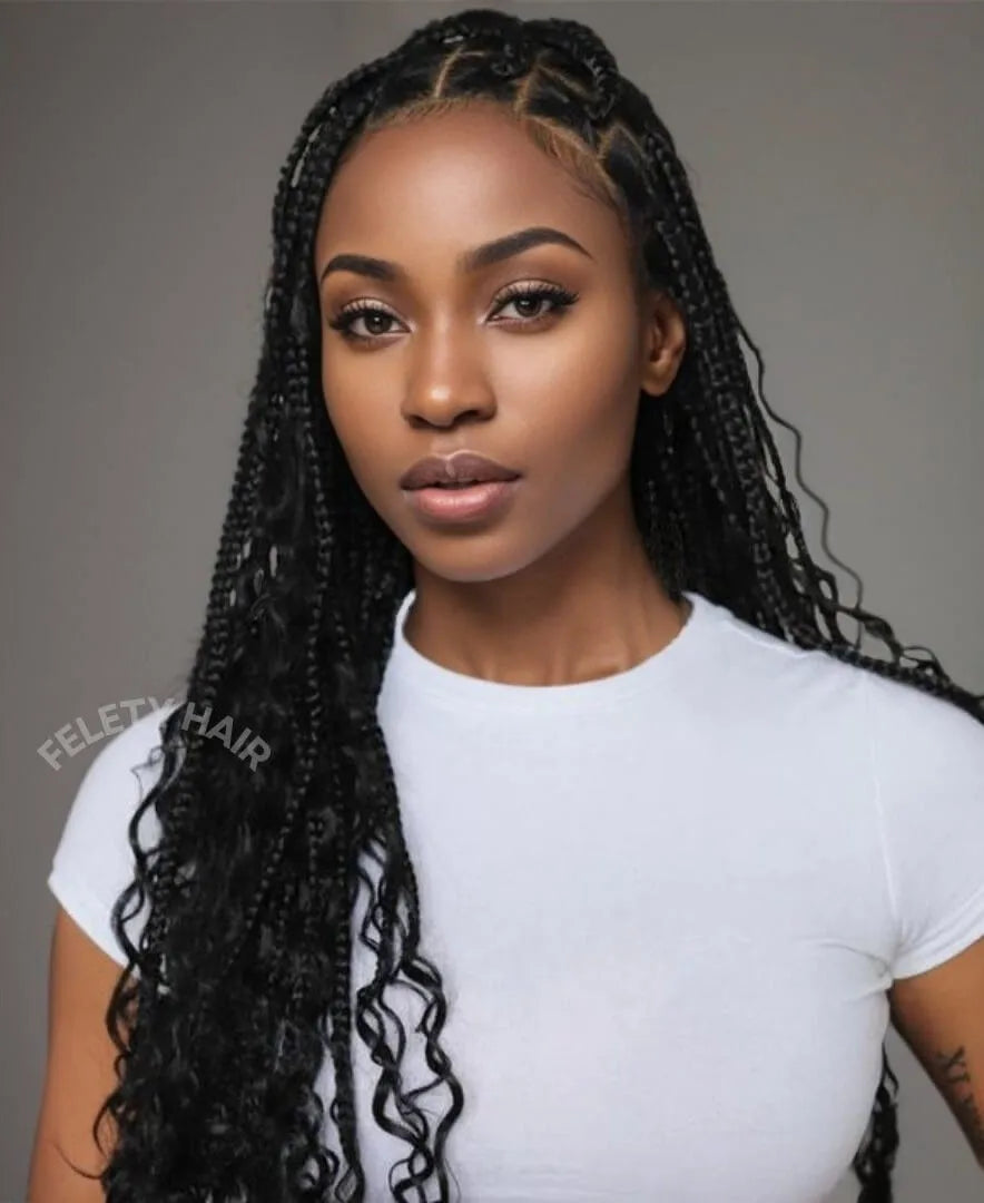 Raw Boho Deep Wave Bulk Braiding Hair