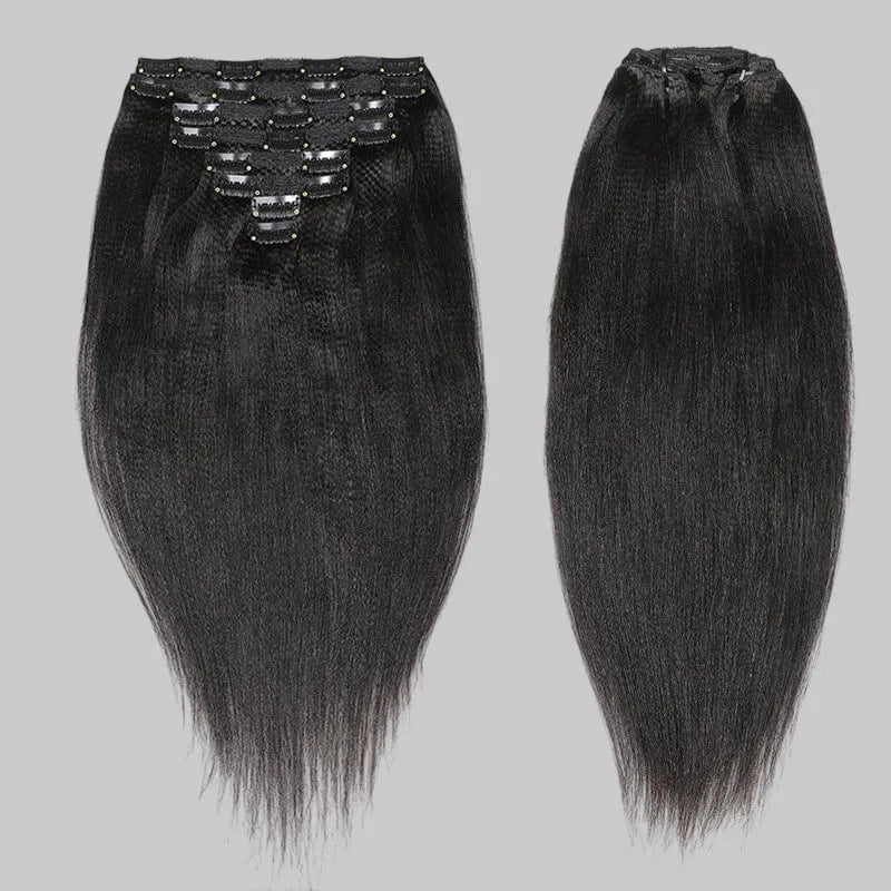 Yaki Straight Clip-In Hair Extensions