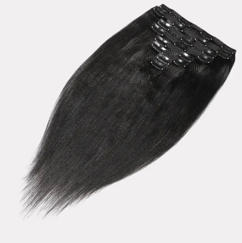 Yaki Straight Clip-In Hair Extensions