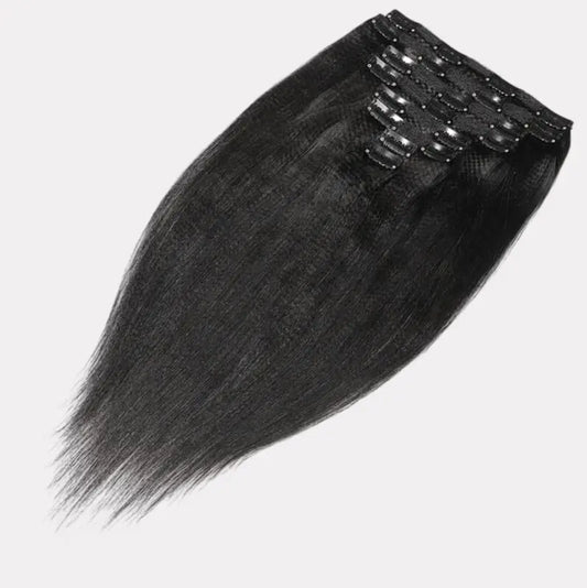 Yaki Straight Clip-In Hair Extensions