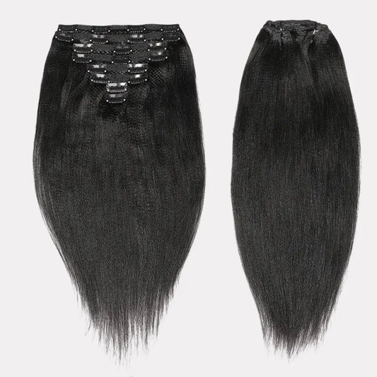 Yaki Straight Clip-In Hair Extensions